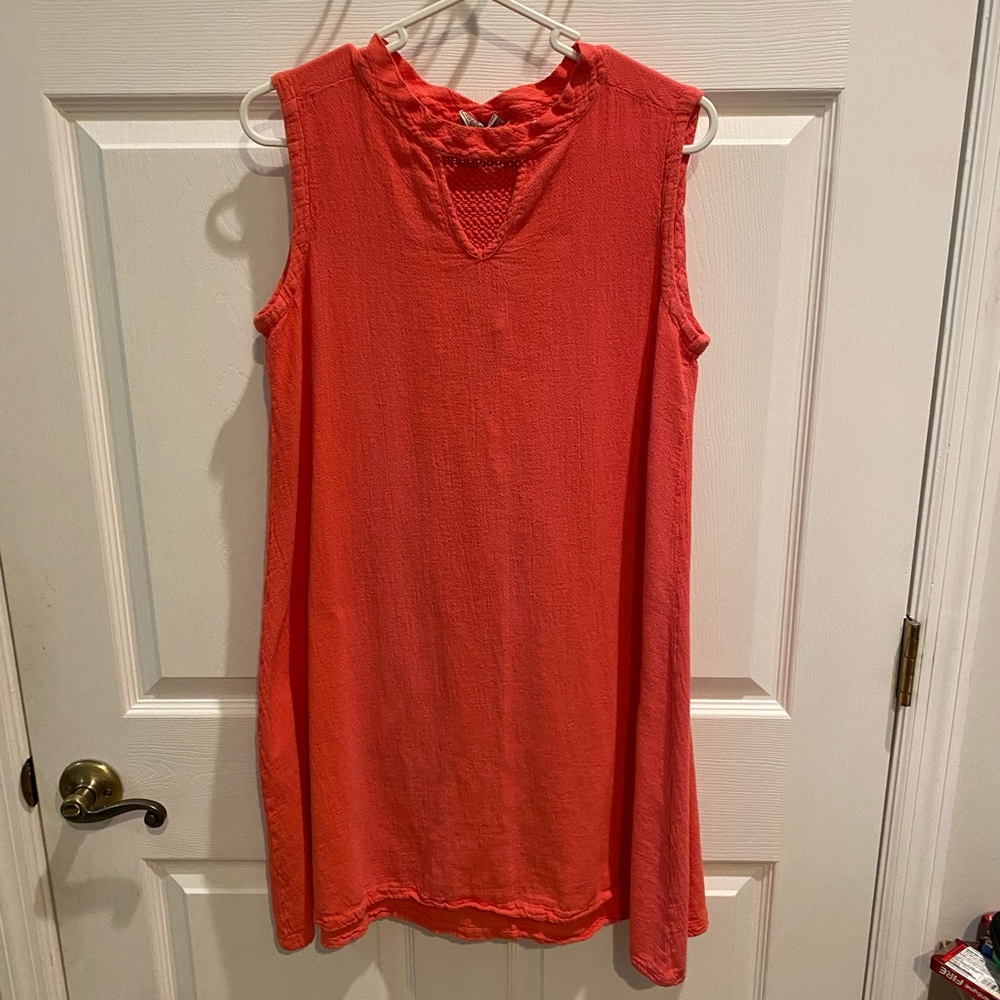 Cottonways Coral Color Dress (1) Size M